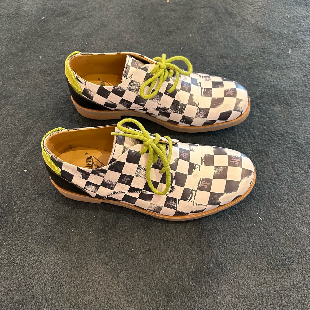 John Fluevog distressed shoes
